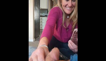 Sucking dick while facetime with my stepdaughter