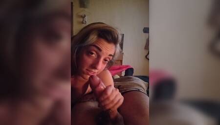 if you don't finish in one minute you lose. I give my boyfriend a handjob and a blowjob, if he finishes in a minute I give him t