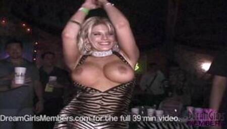 Playboy Models Big Tit Flashing & Upskirt Pussy!