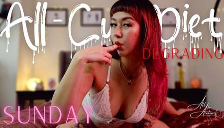 All-Cum Diet: Sunday (Degrading)