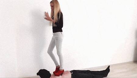 Candy Trampling in Red High Heels! - Remastered (MP4 FULL HD)