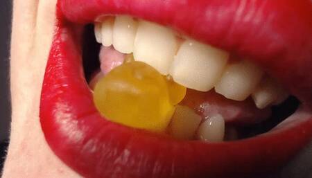 Eating their head with my vampire teeth