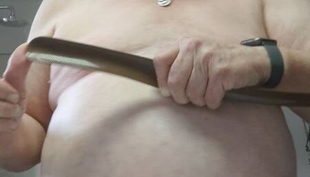 Heavy slap my tits and pinch my nipples