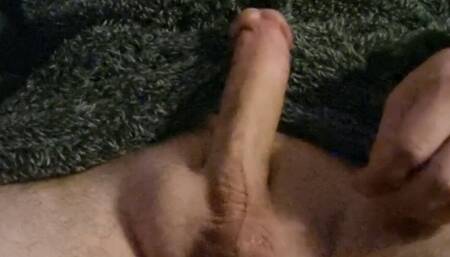 Big dick wank, shooting cum shot