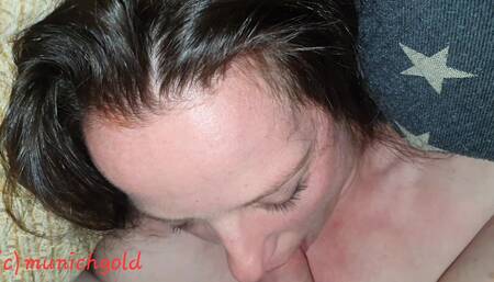 Hot amarteur MILF Munichgold facefuck after party