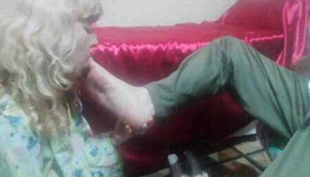 Patient with foot fetish