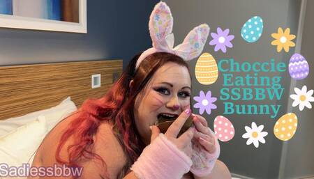 720P Chocolate Eating Topless Ssbbw Bunny Sadie Martins: Easter Part 1