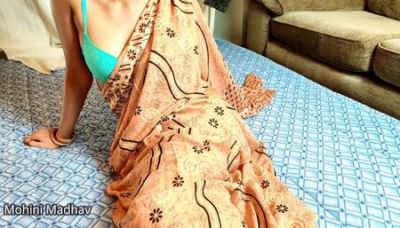 Desi hot Bhabhi dressed as a bitch and fucked by a customer when her husband was out of work