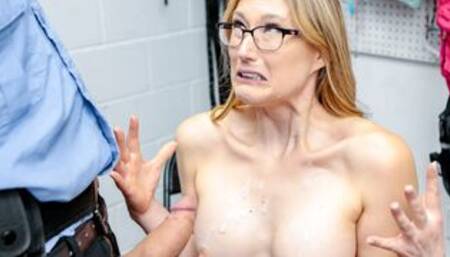 Bespectacled blonde MILF fucked hard