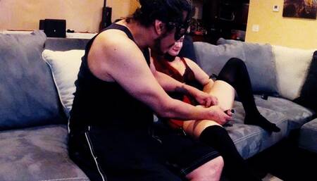 Kitten Violet Spice gets her pussy petted and finger fucked