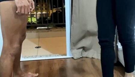 Goddess Lohan - Destroying Bitch Balls With Braga Feet - HD