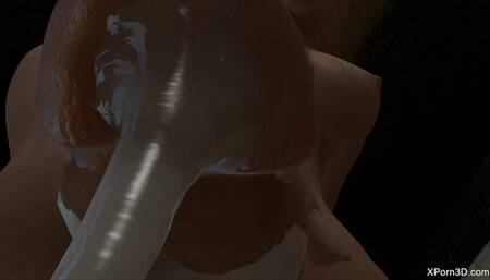 POV GIANTESS Handjob and cum in your face - GIANT FUTA Handjob - Hot Babe Jerking off a Huge Dick - 3D Hentai - Full HD MP4 1080p