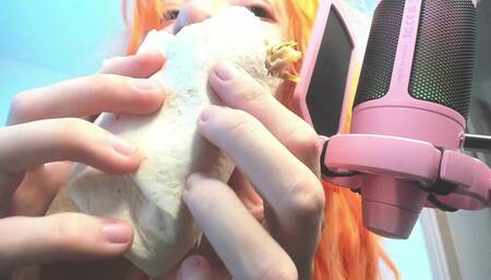 ASMR food lips teeth fetish