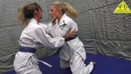 Princess Nikki vs Tatjana JudoGi match
