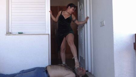 LANA - Return Home Routine - Platform Shoes Worship Fun With The Human Rug