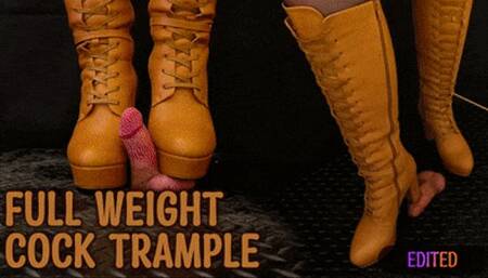 Full Weight Cock CBT Trample in Leather Brown Boots with TamyStarly - (Edited Version) - Ballbusting, Bootjob, CBT, Heeljob, Femdom, Shoejob, Ball Stomping, Foot Fetish Domination, Footjob, Cock Board, Crush, Trampling