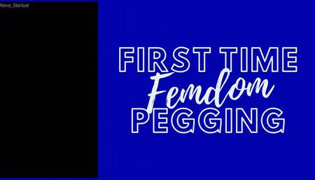 FIRST TIME getting his asshole PEGGED by a Femdom