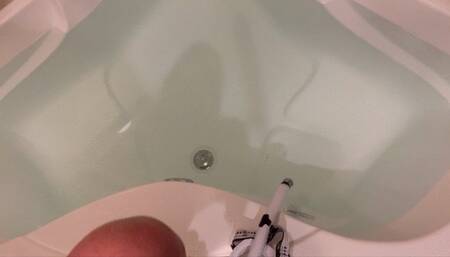 New White Snorkel and Mask underwater masturbation--another Bathtub Chronicles