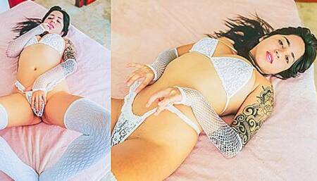 White And Lacy, Sexy And Rugged Teen With Alice Casablanca