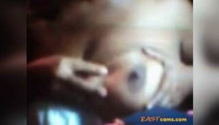 Sri Lankan lady ''Punya'' showing to web cam 3