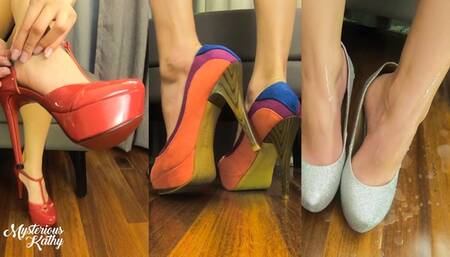 The Hottest High Heels Try On Haul ASMR (HUGE CUM ON SHOES)