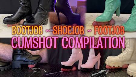 CBT Cumshots Compilation! Boots, Shoes, Barefeet TamyStarly