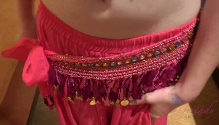 Emma waits for you in a sexy Indian outfit