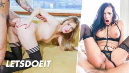 Brunette Babes Angel Piaff & Sophia Laure Are Ready For Their Best Anal Session - HER LIMIT