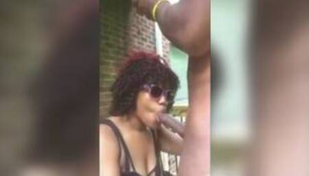 Sucking Dick On the Front  Porch!  (In Broad Daylight)