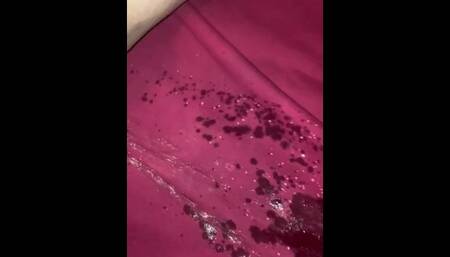 Lazy blanket piss on my bedroom floor