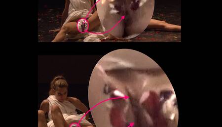 Melissa Guerin-Torres, Lore Borremans show open pussies