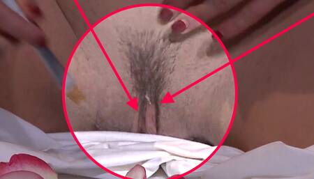 Fabienne Vegt decorates her aroused clit and pussy lips