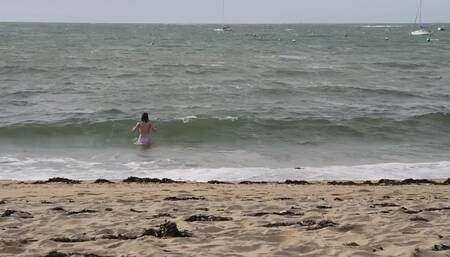 YouTuber bikini slow motion