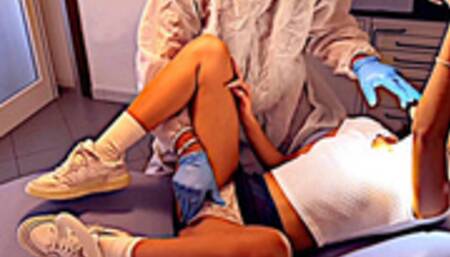 DENTIST ADVENTURE: perverse medical examination for a young lady