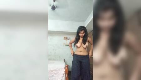 cute college girl strip cloth