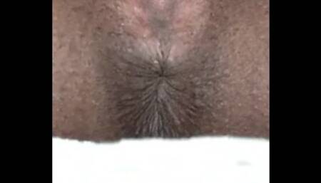 Intense ebony orgasm