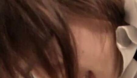 Asian maid pleasured in hotel room