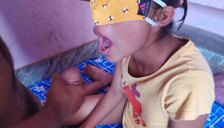 Indian sucking teen stepsister cum in mouth