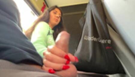 A stranger jerked off and sucked my dick in a public bus full of people