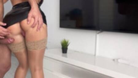 Sexy Milf rides cock after a romantic date with her fan /CandyLuxxx