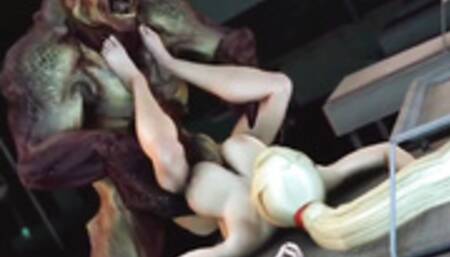 Samus fucked by a monste