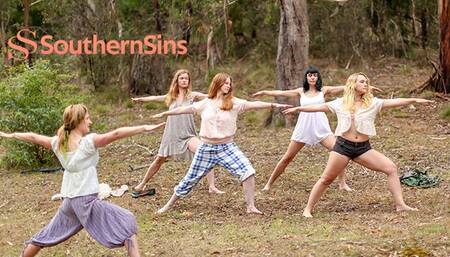 Plastic Kim Cums and Chloe B's natural australia action