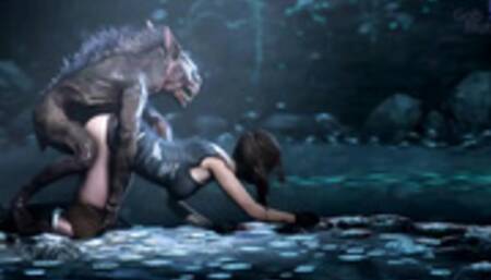 Tomb Raider Lara Croft Cave Monster Fuck - Gob Bluth