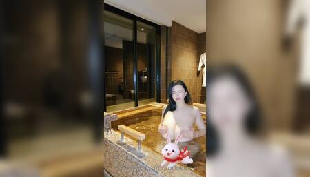 Anri Okita Hot Wet Onsen