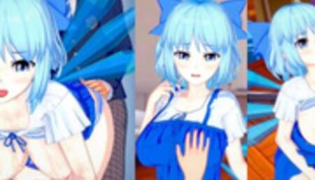 [Hentai Game Koikatsu! ]Have sex with Touhou Big tits Cirno. 3DCG Erotic Anime Video.