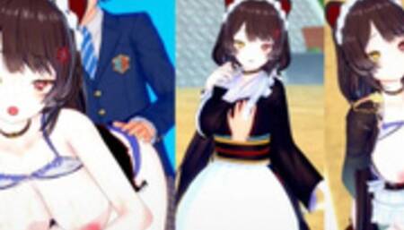 [Hentai Game Koikatsu! ]Have sex with Big tits Vtuber Inui Toko.3DCG Erotic Anime Video.