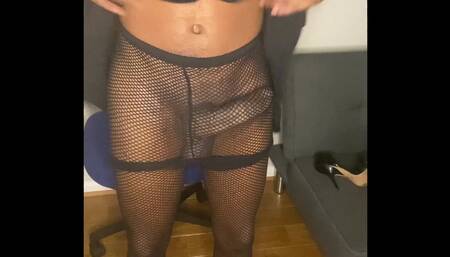 My birthday week was lit AF! I decided to show off my fishnets and some girl dick