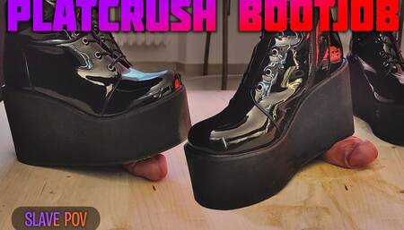 Crushing Your Dick in Wedge Boots