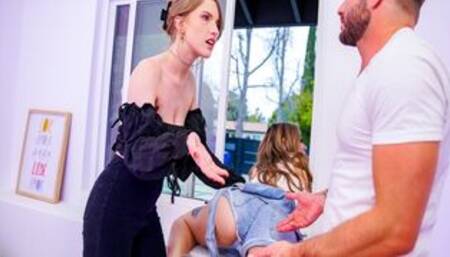 Stepbrother fingering his stepsisters teen pussy