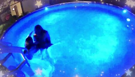 First night in the cold pool, trying to be quite! Well was I successful at being quite?